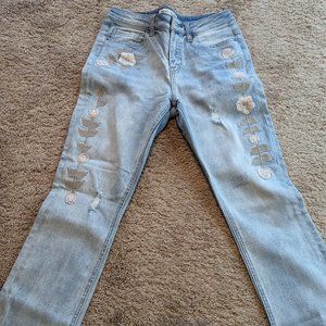 Velvet Heart Embroidered Denim Jeans 26